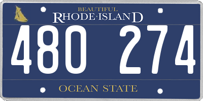 RI license plate 480274