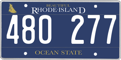 RI license plate 480277
