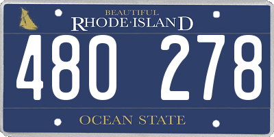 RI license plate 480278