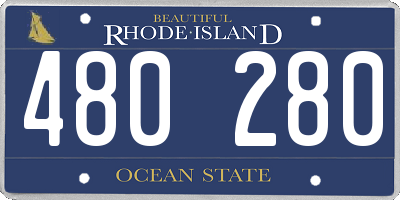 RI license plate 480280