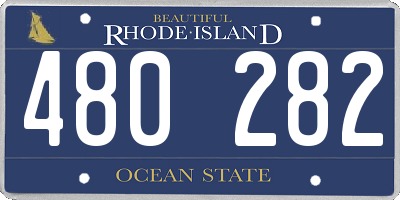 RI license plate 480282