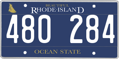 RI license plate 480284