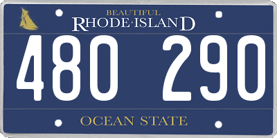 RI license plate 480290