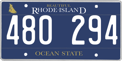 RI license plate 480294