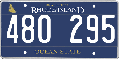 RI license plate 480295