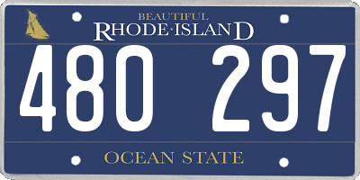 RI license plate 480297