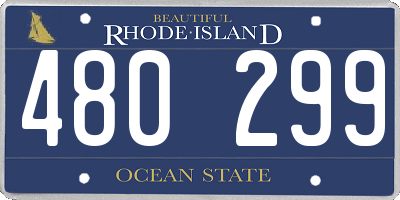 RI license plate 480299