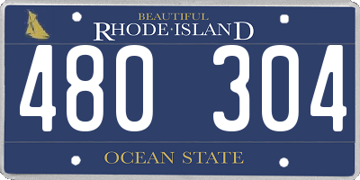 RI license plate 480304