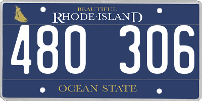 RI license plate 480306