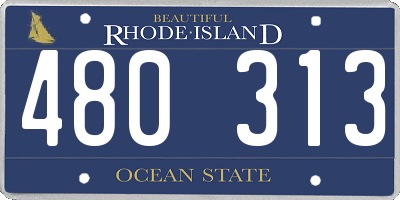 RI license plate 480313