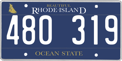 RI license plate 480319