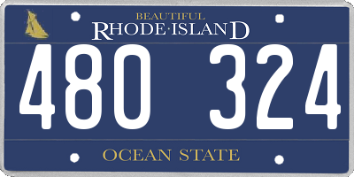 RI license plate 480324
