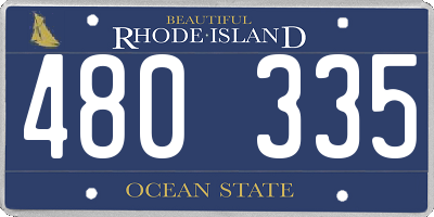 RI license plate 480335