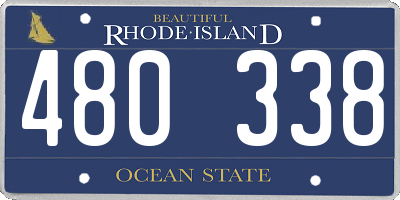 RI license plate 480338