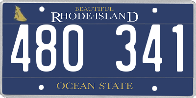 RI license plate 480341