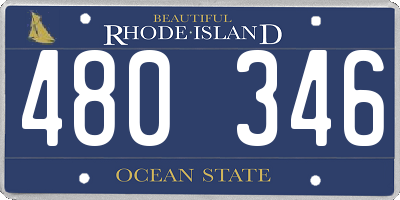 RI license plate 480346