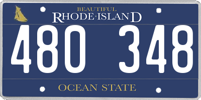 RI license plate 480348