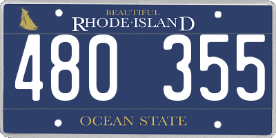 RI license plate 480355