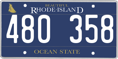 RI license plate 480358