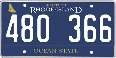 RI license plate 480366