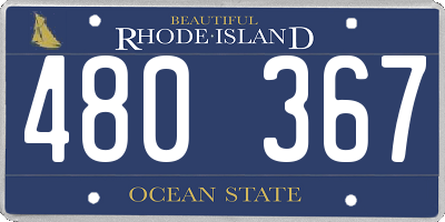 RI license plate 480367