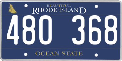 RI license plate 480368