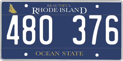RI license plate 480376