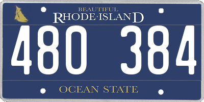 RI license plate 480384