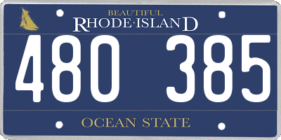 RI license plate 480385