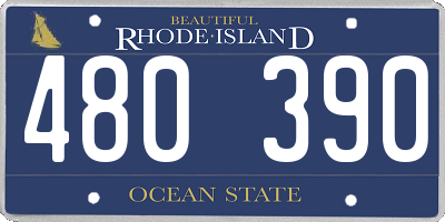 RI license plate 480390