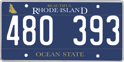 RI license plate 480393