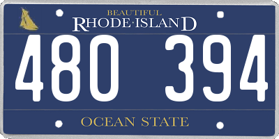 RI license plate 480394