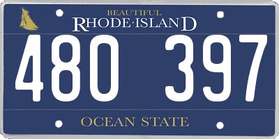RI license plate 480397