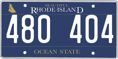 RI license plate 480404