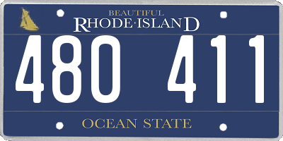 RI license plate 480411