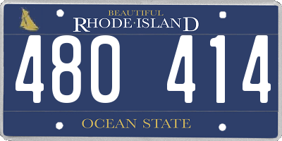 RI license plate 480414