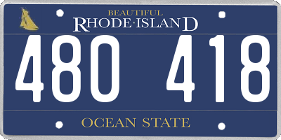RI license plate 480418