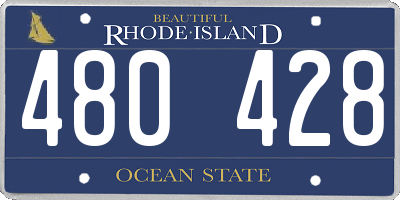 RI license plate 480428