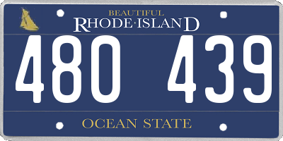 RI license plate 480439