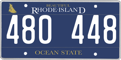 RI license plate 480448