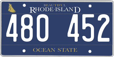 RI license plate 480452
