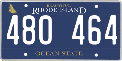 RI license plate 480464