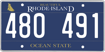 RI license plate 480491