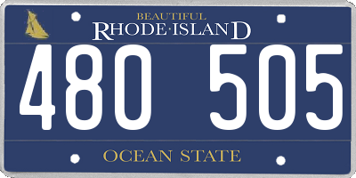 RI license plate 480505