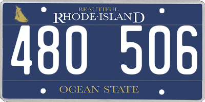 RI license plate 480506