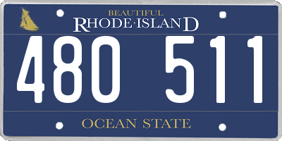 RI license plate 480511