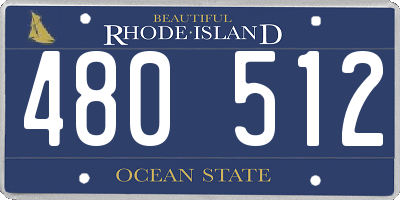 RI license plate 480512