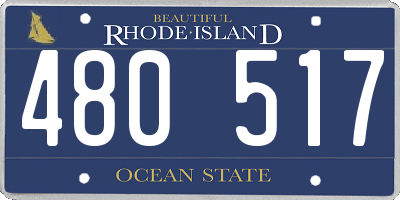 RI license plate 480517