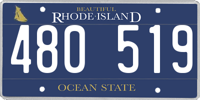 RI license plate 480519
