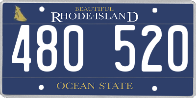 RI license plate 480520